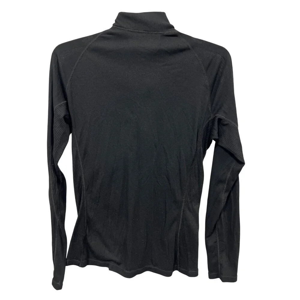 Under Armour Quarter Zip Athleisure Pullover Size L Black Performance Base Layer - Picture 2 of 6